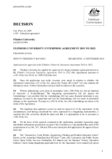 Enterprise Agreement 2019 - 2022
